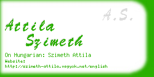 attila szimeth business card